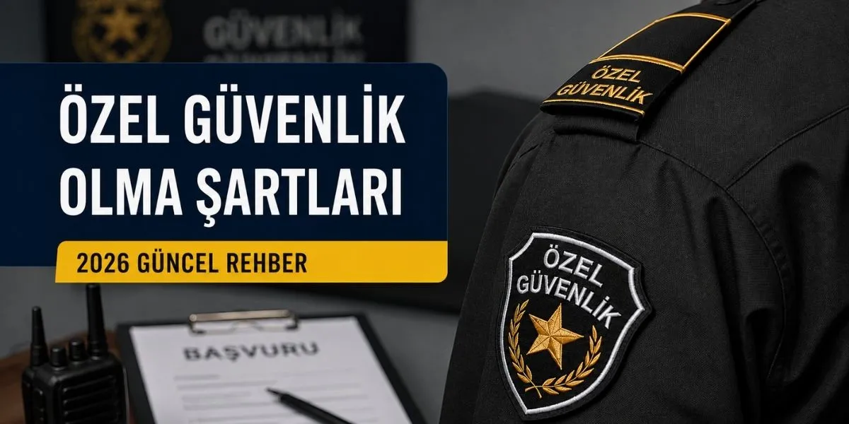 Özel Güvenlik Olma Şartları 2026 — Güncel Şartlar Rehberi